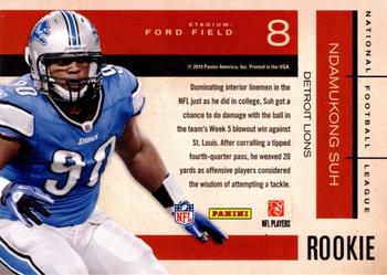 2010 Playoff Contenders - Rookie Roll Call #8 Ndamukong Suh  Back