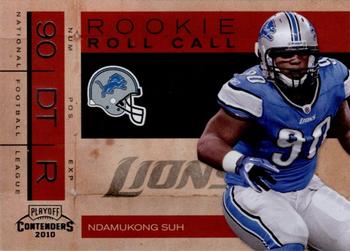 2010 Playoff Contenders - Rookie Roll Call #8 Ndamukong Suh  Front
