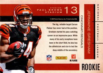 2010 Playoff Contenders - Rookie Roll Call #13 Jermaine Gresham  Back
