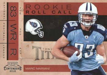 2010 Playoff Contenders - Rookie Roll Call #16 Marc Mariani  Front