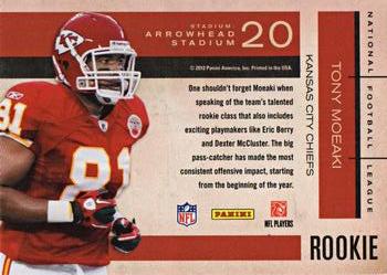 2010 Playoff Contenders - Rookie Roll Call #20 Tony Moeaki  Back