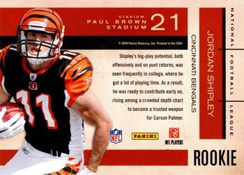 2010 Playoff Contenders - Rookie Roll Call #21 Jordan Shipley  Back