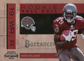 2010 Playoff Contenders - Rookie Roll Call #22 Mike Williams  Front