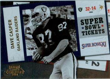2010 Playoff Contenders - Super Bowl Ticket #26 Dave Casper  Front