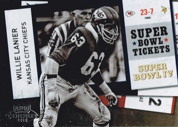 2010 Playoff Contenders - Super Bowl Ticket #10 Willie Lanier  Front