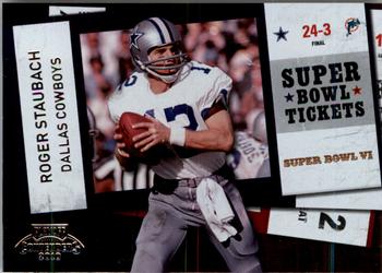 2010 Playoff Contenders - Super Bowl Ticket #14 Roger Staubach  Front