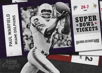 2010 Playoff Contenders - Super Bowl Ticket #21 Paul Warfield  Front