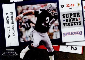 2010 Playoff Contenders - Super Bowl Ticket #25 Willie Brown  Front