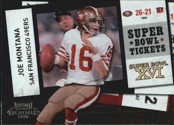 2010 Playoff Contenders - Super Bowl Ticket #35 Joe Montana  Front