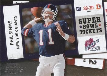 2010 Playoff Contenders - Super Bowl Ticket #41 Phil Simms  Front