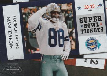 2010 Playoff Contenders - Super Bowl Ticket #51 Michael Irvin  Front