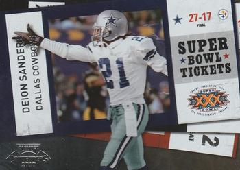 2010 Playoff Contenders - Super Bowl Ticket #56 Deion Sanders  Front