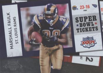 2010 Playoff Contenders - Super Bowl Ticket #62 Marshall Faulk  Front
