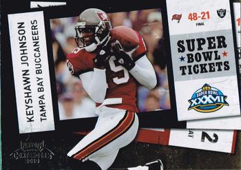 2010 Playoff Contenders - Super Bowl Ticket #74 Keyshawn Johnson  Front