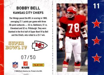 2010 Playoff Contenders - Super Bowl Ticket Black #11 Bobby Bell  Back