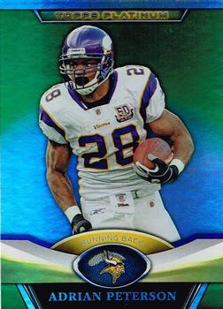 2011 Topps Platinum - Green #10 Adrian Peterson Front
