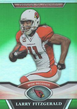 2011 Topps Platinum - Green #90 Larry Fitzgerald Front