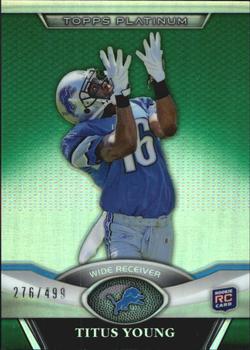 2011 Topps Platinum - Green #116 Titus Young Front