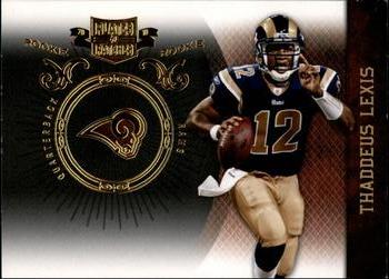 2010 Panini Plates & Patches - Gold #194 Thaddeus Lewis  Front