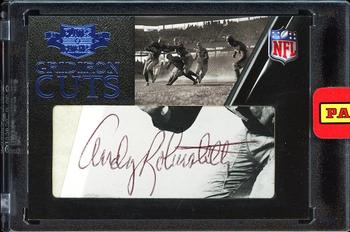 2010 Panini Plates & Patches - Gridiron Cut Autographs #38 Andy Robustelli Front