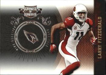 2010 Panini Plates & Patches - Silver #1 Larry Fitzgerald  Front