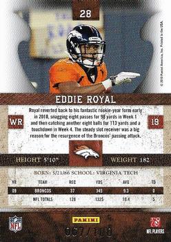 2010 Panini Plates & Patches - Silver #28 Eddie Royal  Back