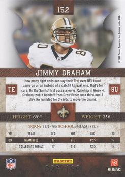 2010 Panini Plates & Patches - Silver #152 Jimmy Graham  Back