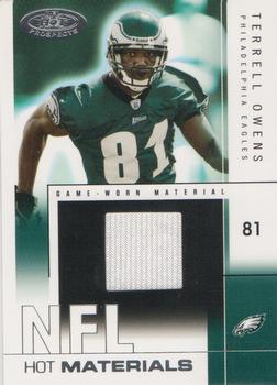 2004 Fleer Hot Prospects - Hot Materials #HM/TO Terrell Owens Front