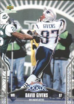2005 Upper Deck Collectibles Super Bowl XXXIX Champions #13 David Givens Front