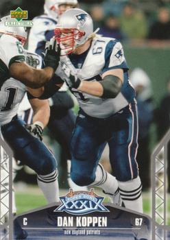 2005 Upper Deck Collectibles Super Bowl XXXIX Champions #20 Dan Koppen Front