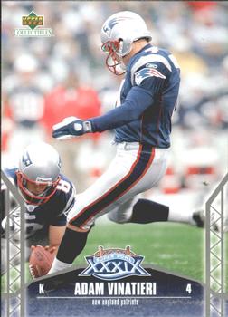 2005 Upper Deck Collectibles Super Bowl XXXIX Champions #35 Adam Vinatieri Front