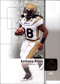 2011 SP Authentic #16 Anthony Allen Front