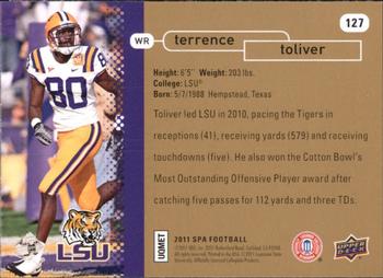 2011 SP Authentic #127 Terrence Toliver Back