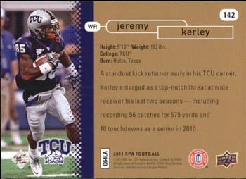 2011 SP Authentic #142 Jeremy Kerley Back