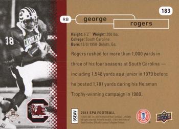 2011 SP Authentic #183 George Rogers Back