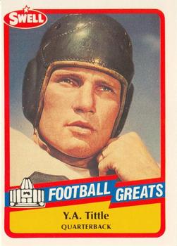 1989 Swell Greats #42 Y.A. Tittle Front
