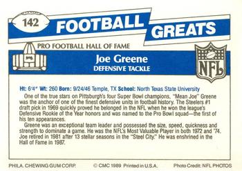 1989 Swell Greats #142 Joe Greene Back
