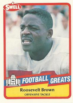 1989 Swell Greats #84 Roosevelt Brown Front