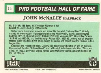 1990 Swell Greats #14 John McNally Back