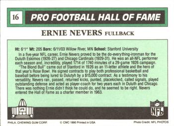 1990 Swell Greats #16 Ernie Nevers Back