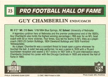 1990 Swell Greats #23 Guy Chamberlin Back