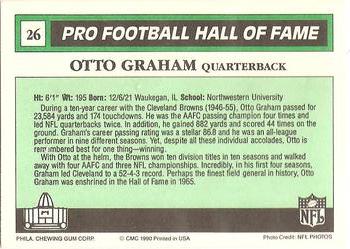 1990 Swell Greats #26 Otto Graham Back