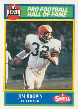 1990 Swell Greats #47 Jim Brown Front