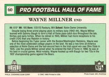1990 Swell Greats #60 Wayne Millner Back