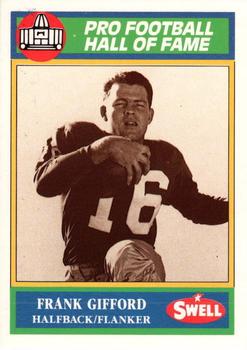 1990 Swell Greats #77 Frank Gifford Front