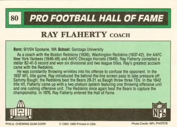 1990 Swell Greats #80 Ray Flaherty Back