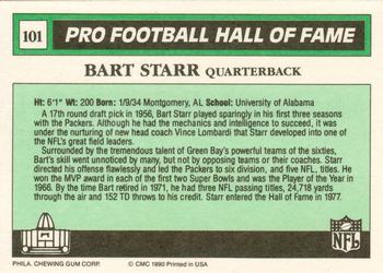 1990 Swell Greats #101 Bart Starr Back