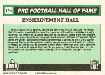 1990 Swell Greats #158 Enshrinement Hall Back