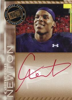 2011 Press Pass - Autographs Bronze Red Ink #PPS-CN Cam Newton Front