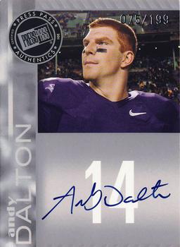 2011 Press Pass - Autographs Silver #PPS-AD Andy Dalton Front